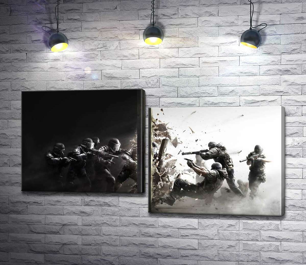 Модульная картина ArtPoster Солдаты-захватчики пробивают стену границы 100x54 см Модуль №5
Модульная картина ArtPoster Солдаты-захватчики пробивают стену границы 100x54 см Модуль №5
