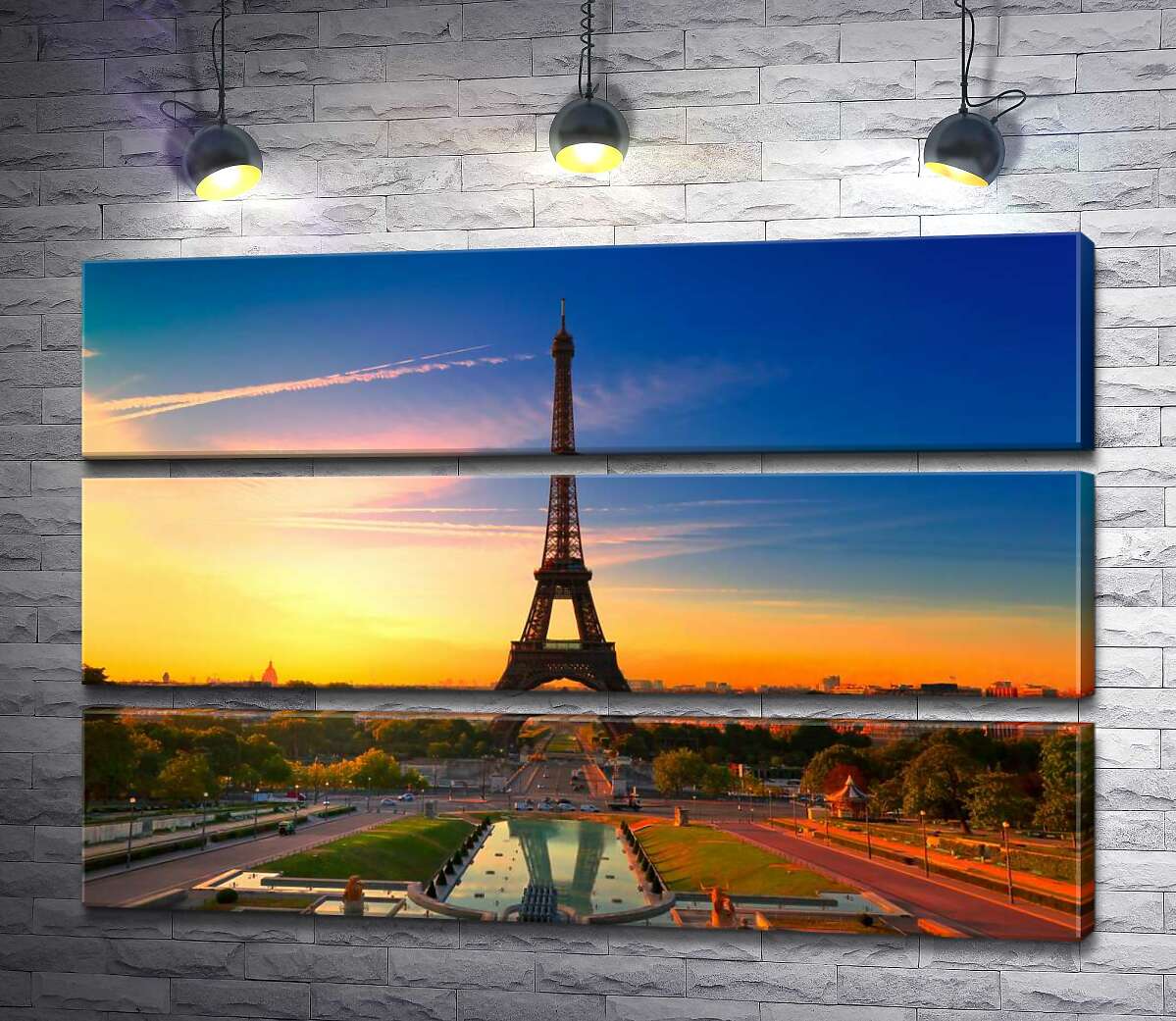 Модульная картина ArtPoster Утро поднимает лучи на Эйфелеву башню (Eiffel Tower) 90x60 см Модуль №13
Модульная картина ArtPoster Утро поднимает лучи на Эйфелеву башню (Eiffel Tower) 90x60 см Модуль №13