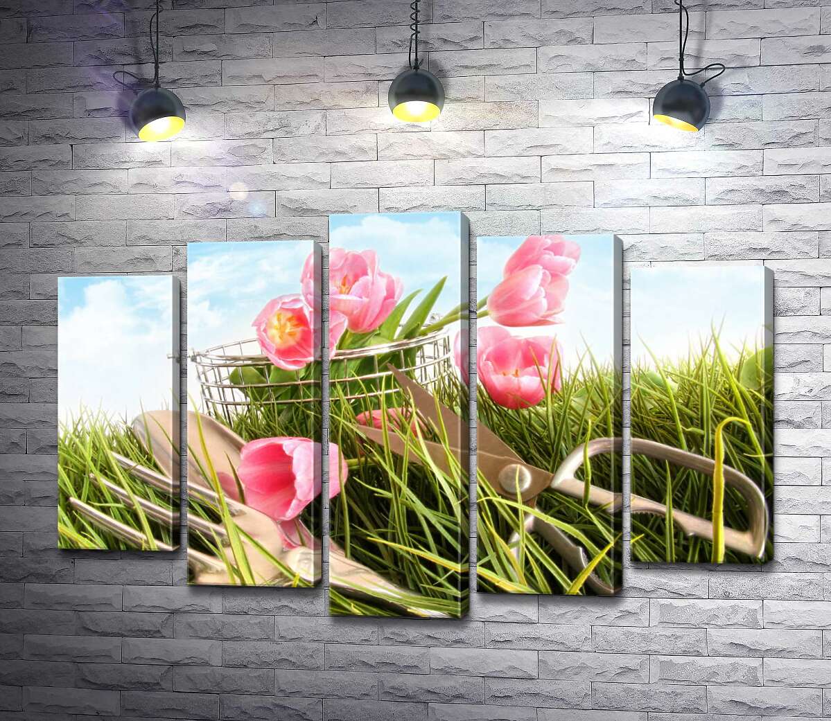 Модульная картина ArtPoster Только срезанные тюльпаны потерялись в траве 130x88 см Модуль №26
Модульная картина ArtPoster Только срезанные тюльпаны потерялись в траве 130x88 см Модуль №26