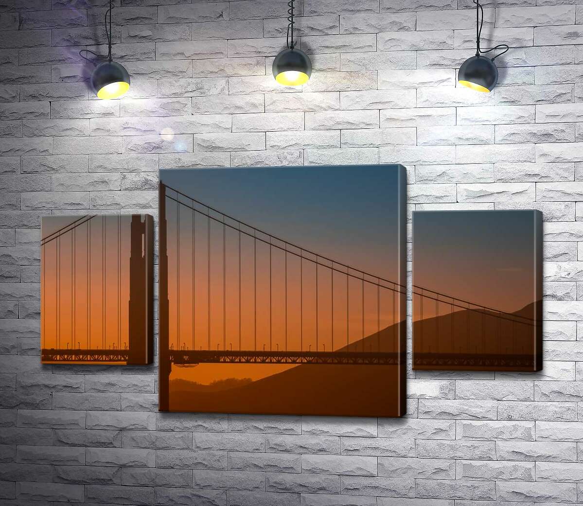 Модульная картина ArtPoster Туманный вечер над мостом "Золотые ворота" (Golden Gate Bridge) 80x45 см Модуль №7
Модульная картина ArtPoster Туманный вечер над мостом "Золотые ворота" (Golden Gate Bridge) 80x45 см Модуль №7