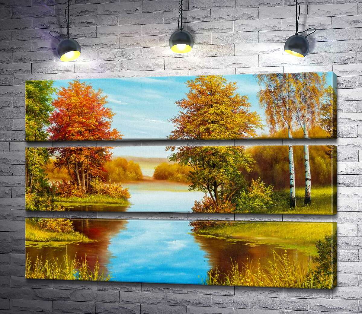 Модульная картина ArtPoster Теплый осенний день на берегу лесной реки 100x69 см Модуль №13
Модульная картина ArtPoster Теплый осенний день на берегу лесной реки 100x69 см Модуль №13