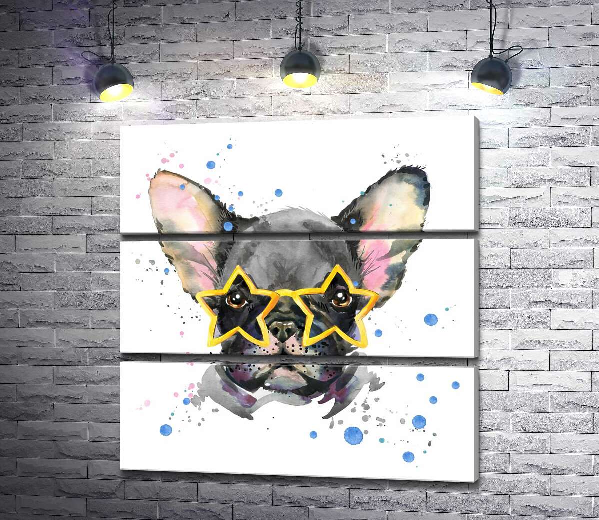 Модульная картина ArtPoster Французский бульдог в звездных очках 100x102 см Модуль №13
Модульная картина ArtPoster Французский бульдог в звездных очках 100x102 см Модуль №13