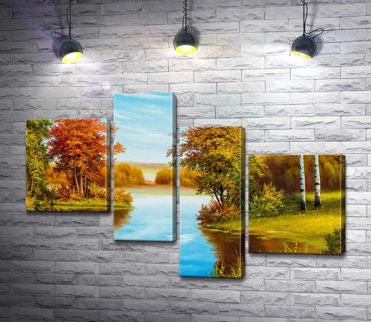 Модульная картина ArtPoster Теплый осенний день на берегу лесной реки 130x87 см Модуль №20
Модульная картина ArtPoster Теплый осенний день на берегу лесной реки 130x87 см Модуль №20