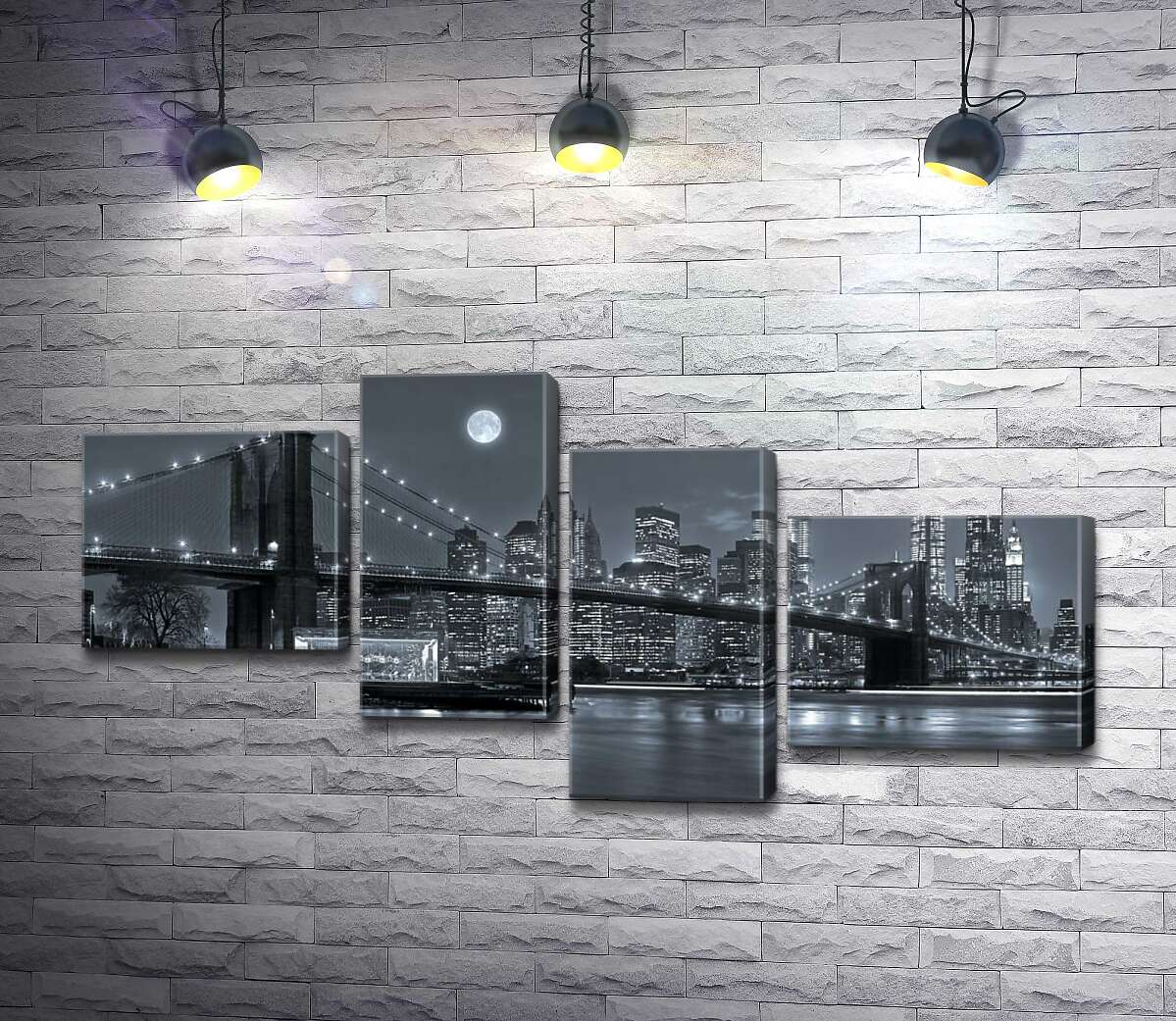 Модульная картина ArtPoster Тусклый вечер у Бруклинского моста (Brooklyn Bridge) 100x51 см Модуль №20
Модульная картина ArtPoster Тусклый вечер у Бруклинского моста (Brooklyn Bridge) 100x51 см Модуль №20