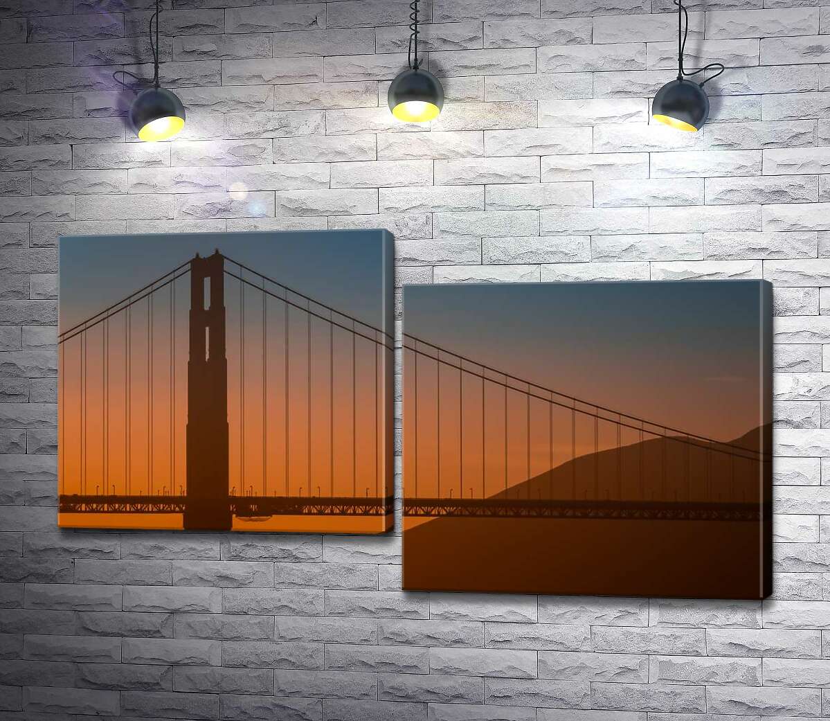 Модульная картина ArtPoster Туманный вечер над мостом "Золотые ворота" (Golden Gate Bridge) 130x74 см Модуль №5
Модульная картина ArtPoster Туманный вечер над мостом "Золотые ворота" (Golden Gate Bridge) 130x74 см Модуль №5