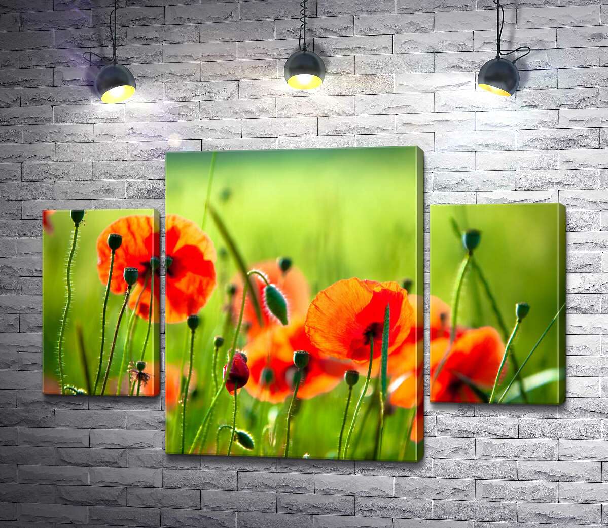 Модульная картина ArtPoster Яркие вкрапления красных маков на фоне сочно-зеленого поля 80x54 см Модуль №7
Модульная картина ArtPoster Яркие вкрапления красных маков на фоне сочно-зеленого поля 80x54 см Модуль №7
