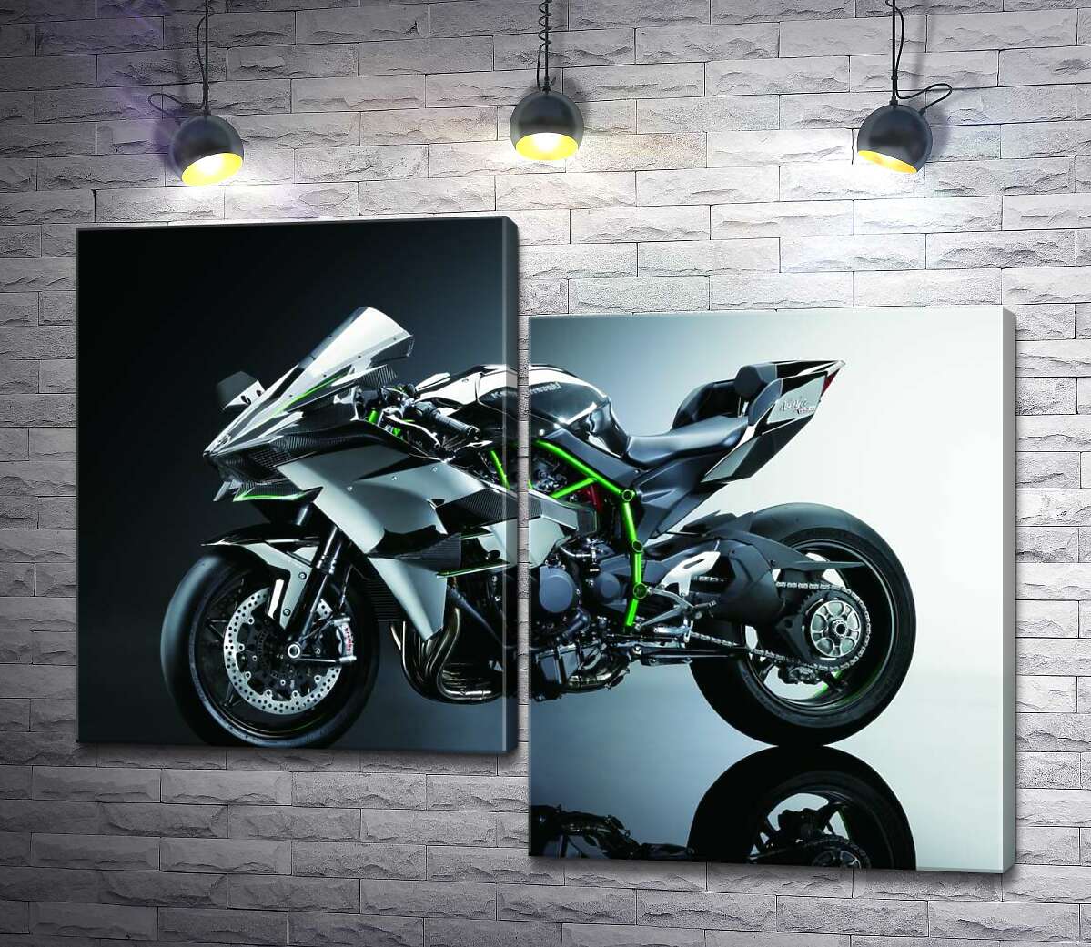 Модульная картина ArtPoster Черный блеск мотоцикла Kawasaki Ninja 130x99 см Модуль №5
Модульная картина ArtPoster Черный блеск мотоцикла Kawasaki Ninja 130x99 см Модуль №5