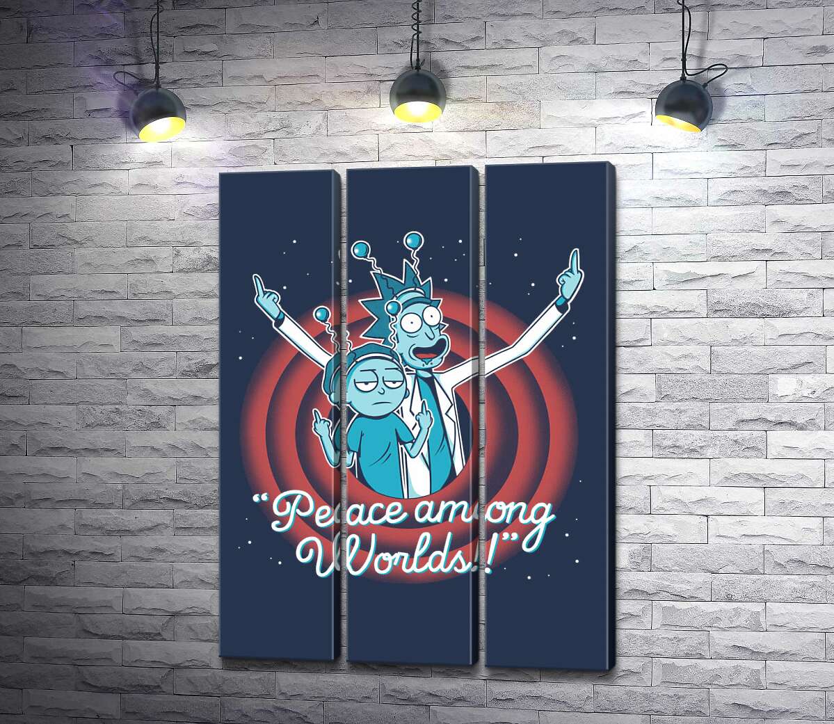 Модульная картина ArtPoster Эксцентричный дедушка ученый и его внук – герои мультфильма "Рик и Морти" (Rick and Morty) 102x141 см Модуль №11
Модульная картина ArtPoster Эксцентричный дедушка ученый и его внук – герои мультфильма "Рик и Морти" (Rick and Morty) 102x141 см Модуль №11