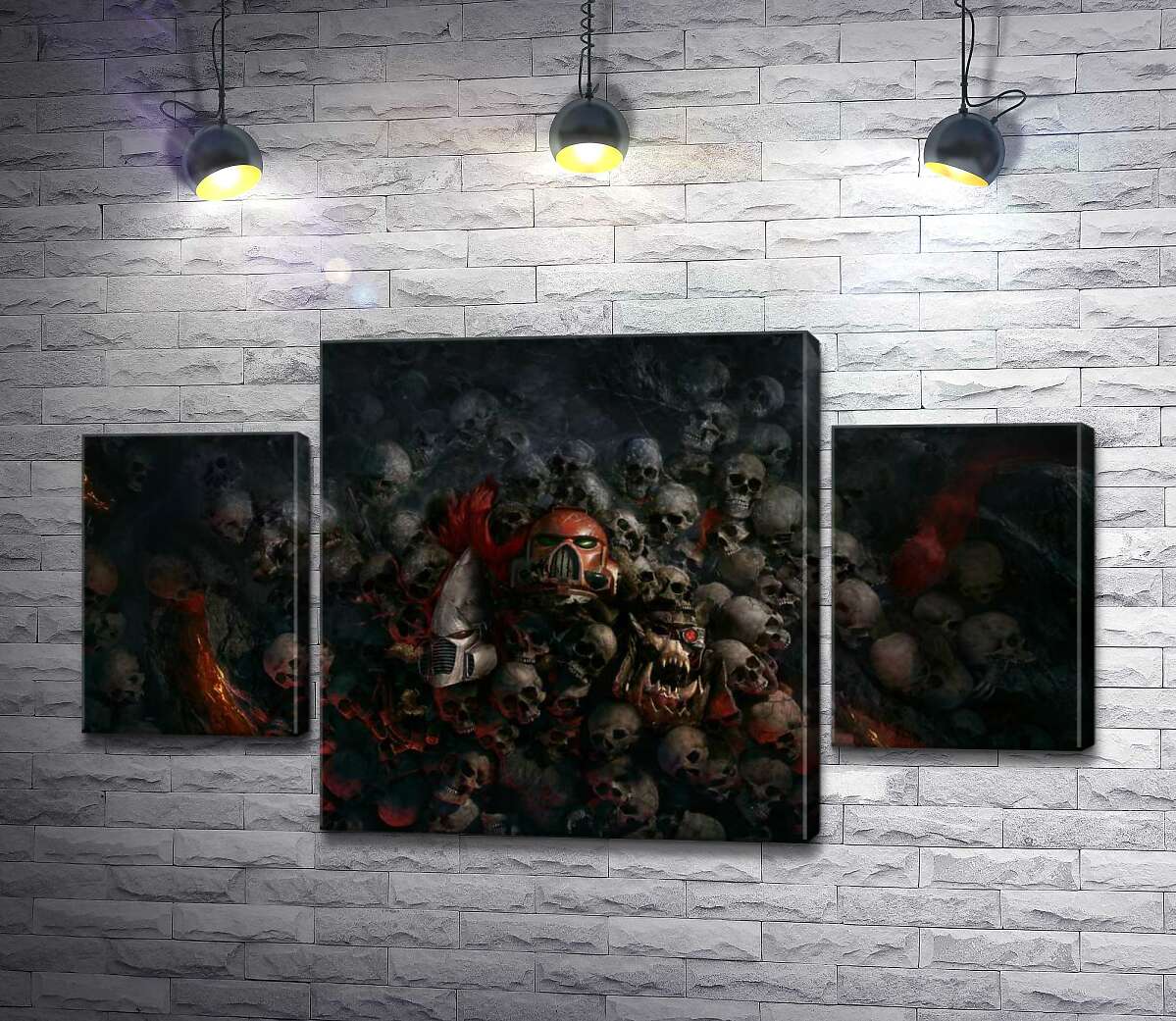 Модульная картина ArtPoster Черепа проигравших роботов и людей на постере к видеоигре "Warhammer 40,000: Рассвет Войны" (Warhammer 40,000: Dawn of War) 100x58 см Модуль №7
Модульная картина ArtPoster Черепа проигравших роботов и людей на постере к видеоигре "Warhammer 40,000: Рассвет Войны" (Warhammer 40,000: Dawn of War) 100x58 см Модуль №7