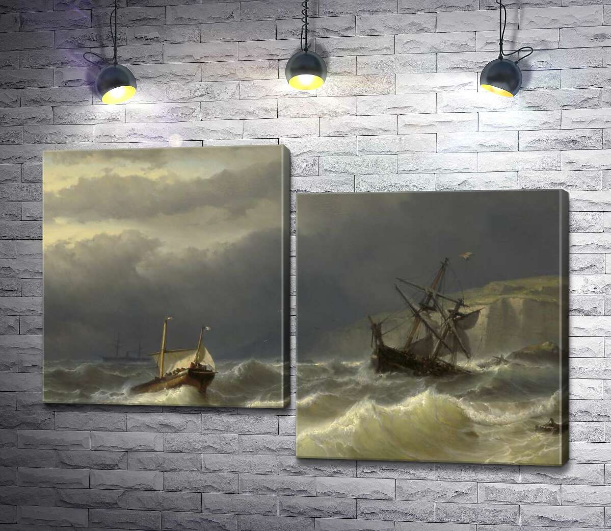 Модульная картина ArtPoster Шторм в Дуврском проливе (Storm in the Strait of Dover) – Луи Мейер (Louis Meijer) 100x67 см Модуль №5
Модульная картина ArtPoster Шторм в Дуврском проливе (Storm in the Strait of Dover) – Луи Мейер (Louis Meijer) 100x67 см Модуль №5