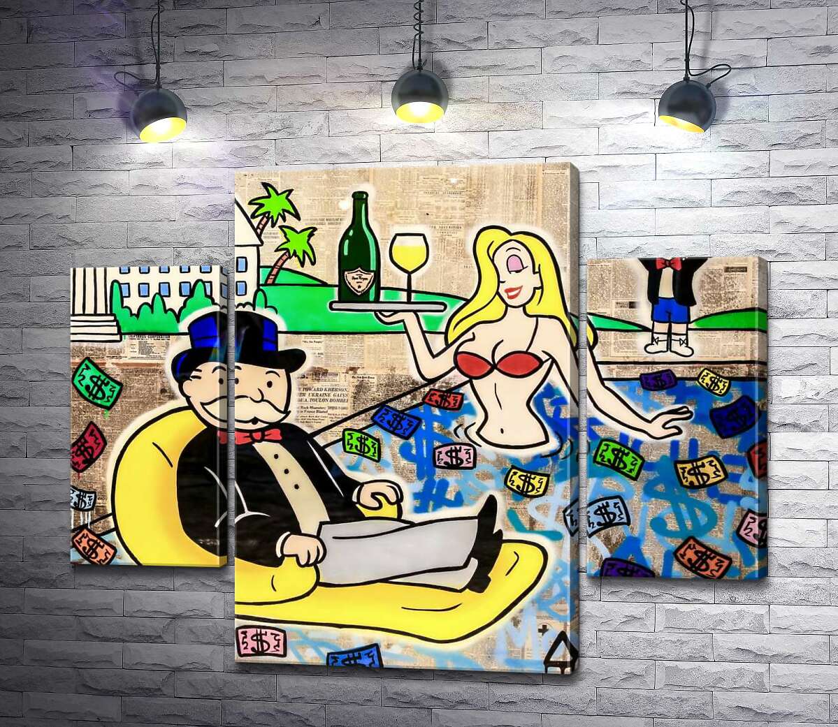 Модульная картина ArtPoster Цветной денежный бассейн (Colorful Money Pool) – Алек Монополи (Alec Monopoly) 100x83 см Модуль №7
Модульная картина ArtPoster Цветной денежный бассейн (Colorful Money Pool) – Алек Монополи (Alec Monopoly) 100x83 см Модуль №7