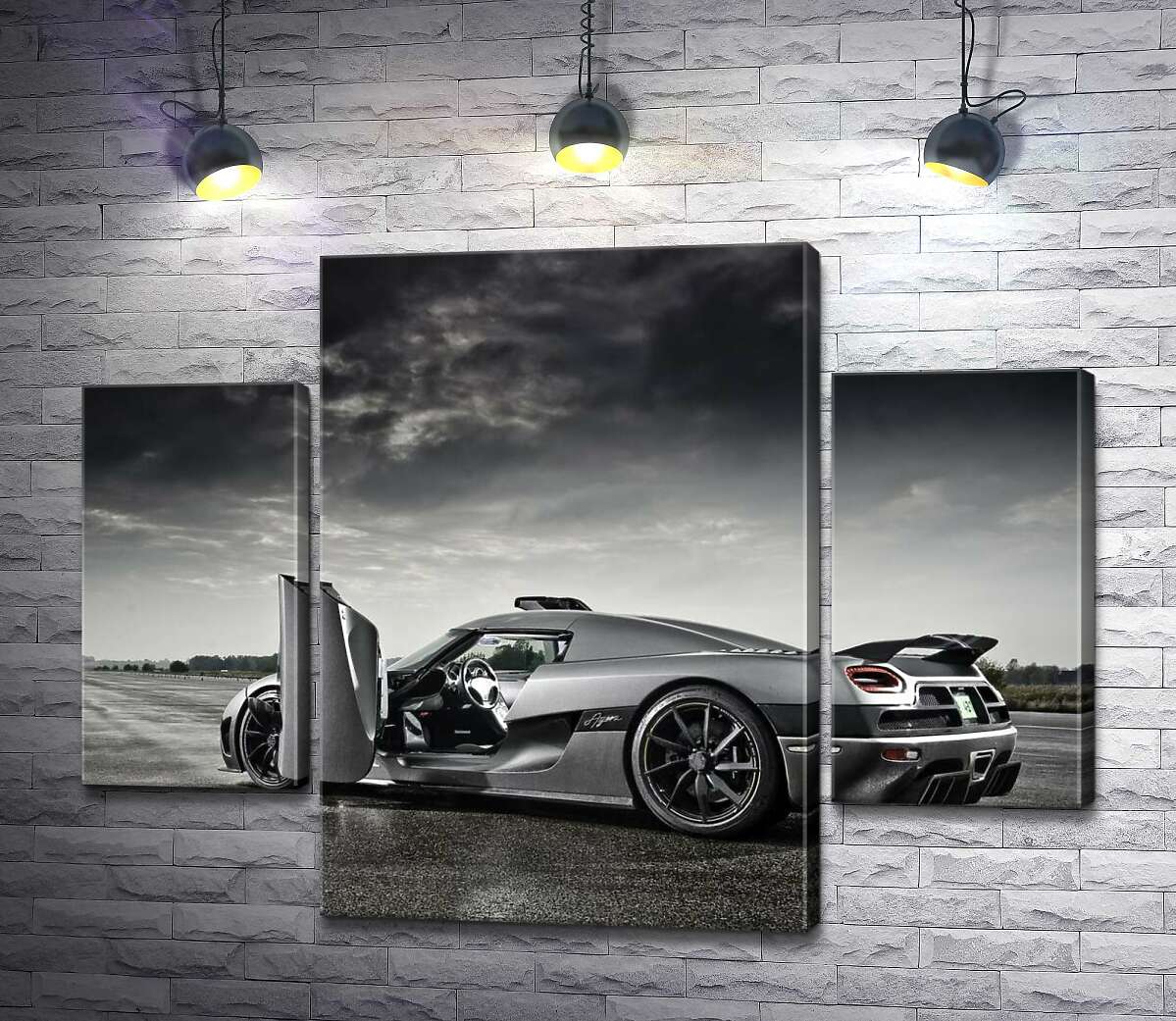 Модульная картина ArtPoster Шведский гиперкар Koenigsegg Agera под переливами грозовых облаков 100x75 см Модуль №7
Модульная картина ArtPoster Шведский гиперкар Koenigsegg Agera под переливами грозовых облаков 100x75 см Модуль №7