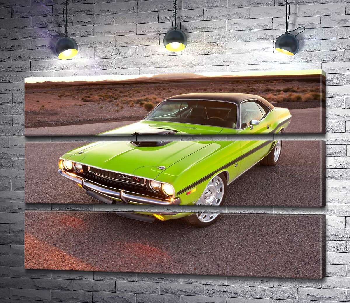 Модульная картина ArtPoster Яркий автомобиль Dodge Challenger на дороге среди пустыни 90x60 см Модуль №13
Модульная картина ArtPoster Яркий автомобиль Dodge Challenger на дороге среди пустыни 90x60 см Модуль №13