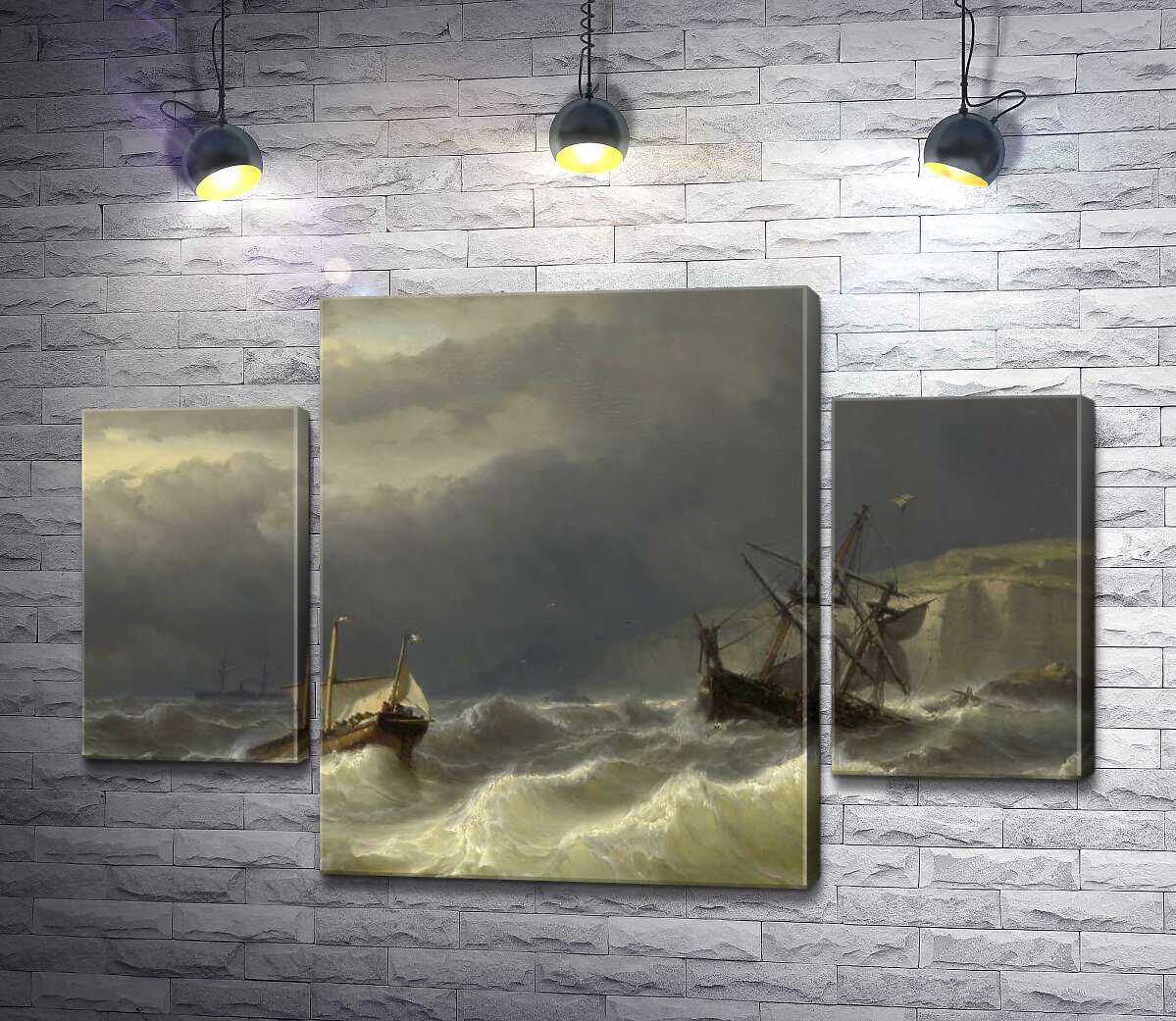 Модульная картина ArtPoster Шторм в Дуврском проливе (Storm in the Strait of Dover) – Луи Мейер (Louis Meijer) 131x88 см Модуль №7
Модульная картина ArtPoster Шторм в Дуврском проливе (Storm in the Strait of Dover) – Луи Мейер (Louis Meijer) 131x88 см Модуль №7