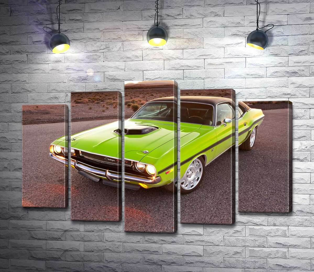 Модульная картина ArtPoster Яркий автомобиль Dodge Challenger на дороге среди пустыни 130x87 см Модуль №26
Модульная картина ArtPoster Яркий автомобиль Dodge Challenger на дороге среди пустыни 130x87 см Модуль №26