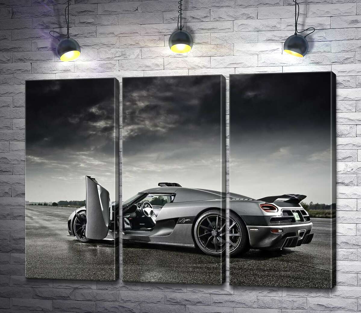 Модульная картина ArtPoster Шведский гиперкар Koenigsegg Agera под переливами грозовых облаков 132x98 см Модуль №11
Модульная картина ArtPoster Шведский гиперкар Koenigsegg Agera под переливами грозовых облаков 132x98 см Модуль №11