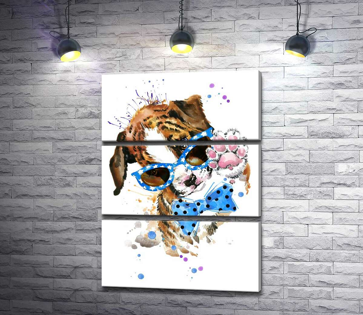 Модульная картина ArtPoster Щенок в голубых очках и с бабочкой на шее 50x69 см Модуль №13
Модульная картина ArtPoster Щенок в голубых очках и с бабочкой на шее 50x69 см Модуль №13