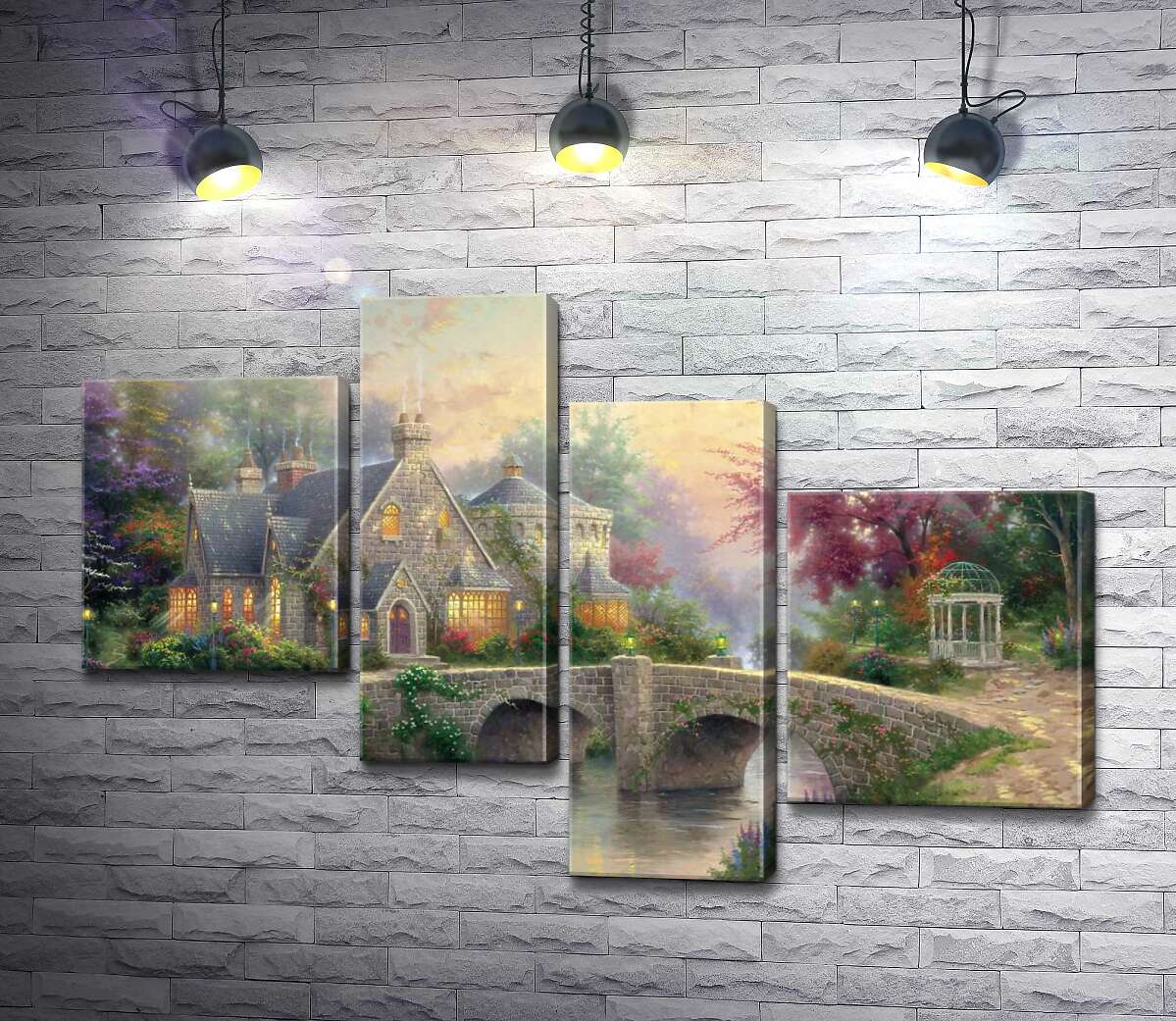 Модульная картина ArtPoster Усадьба фонарей (Lamplight Manor) - Томас Кинкейд (Thomas Kinkade) 130x89 см Модуль №20
Модульная картина ArtPoster Усадьба фонарей (Lamplight Manor) - Томас Кинкейд (Thomas Kinkade) 130x89 см Модуль №20