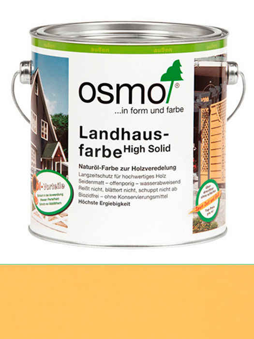 Защитное цветное не прозрачное масло Osmo Landhausfarbe 2,5 L Ярко-желтая 2205 (4006850102471)
Защитное цветное не прозрачное масло Osmo Landhausfarbe 2,5 L Ярко-желтая 2205 (4006850102471)