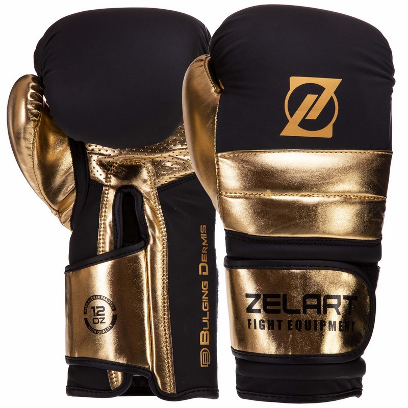 Перчатки для бокса и единоборств на липучке Zelart Heroe 3083 Black-Gold 10 унций
Перчатки для бокса и единоборств на липучке Zelart Heroe 3083 Black-Gold 10 унций