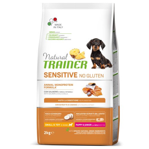 Корм Natural Trainer Dog Sensitive Puppy&Junior Mini для щенков мини пород, с лососем, 2 кг
Корм Natural Trainer Dog Sensitive Puppy&Junior Mini для щенков мини пород, с лососем, 2 кг