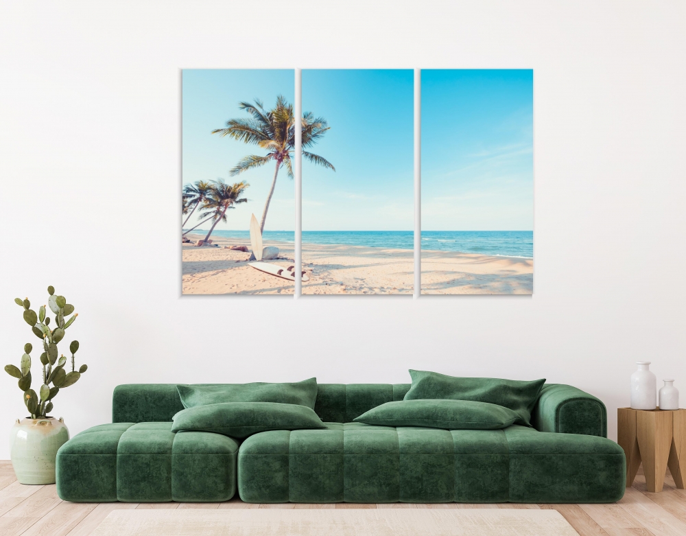 Картина на холсте Модульные Модульная картина Palm Trees On A Tropical Beach 3 картины 40х80 см.
Картина на холсте Модульные Модульная картина Palm Trees On A Tropical Beach 3 картины 40х80 см.