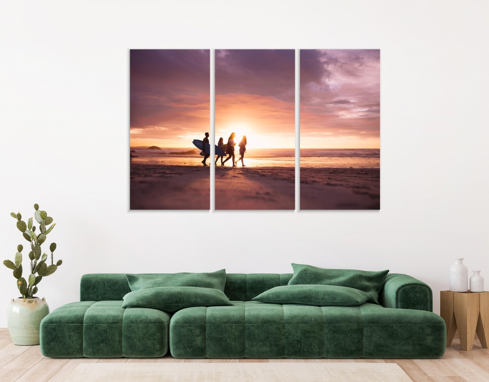 Картина на холсте Модульные Модульная картина People Walking On Beach 3 картины 70х140 см.
Картина на холсте Модульные Модульная картина People Walking On Beach 3 картины 70х140 см.