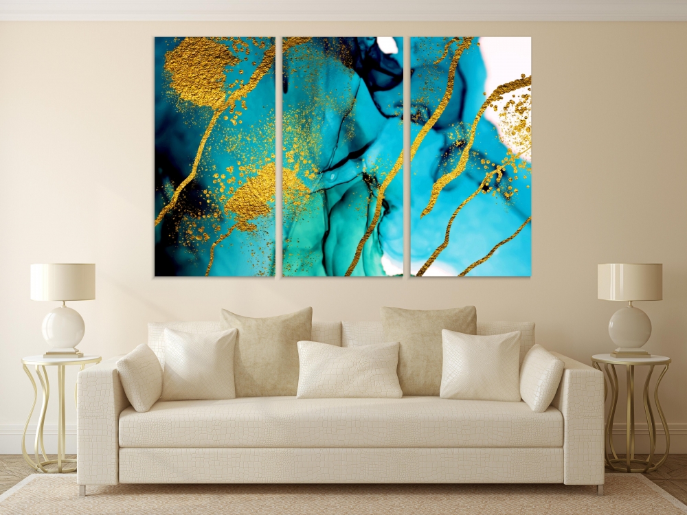Картина на холсте Модульные Модульная картина Exotic Golden Swirl 3 картины 45х90 см.
Картина на холсте Модульные Модульная картина Exotic Golden Swirl 3 картины 45х90 см.