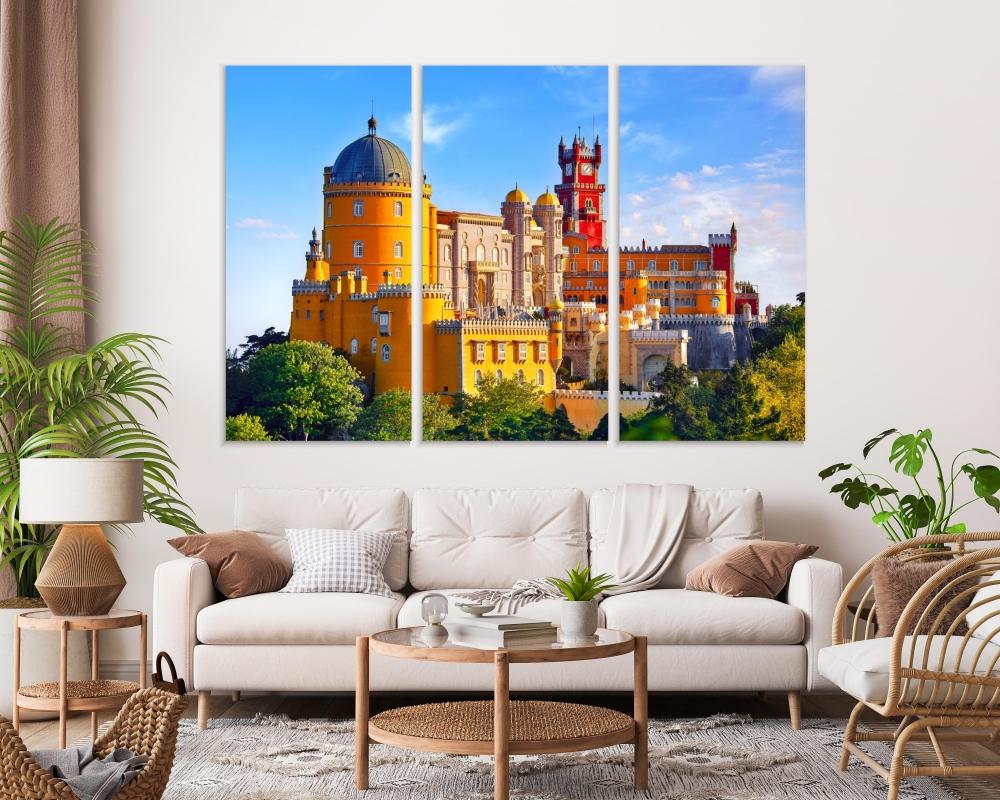 Картина на холсте Модульные Модульная картина Pena Palace In Sintra 3 картины 40х80 см.
Картина на холсте Модульные Модульная картина Pena Palace In Sintra 3 картины 40х80 см.