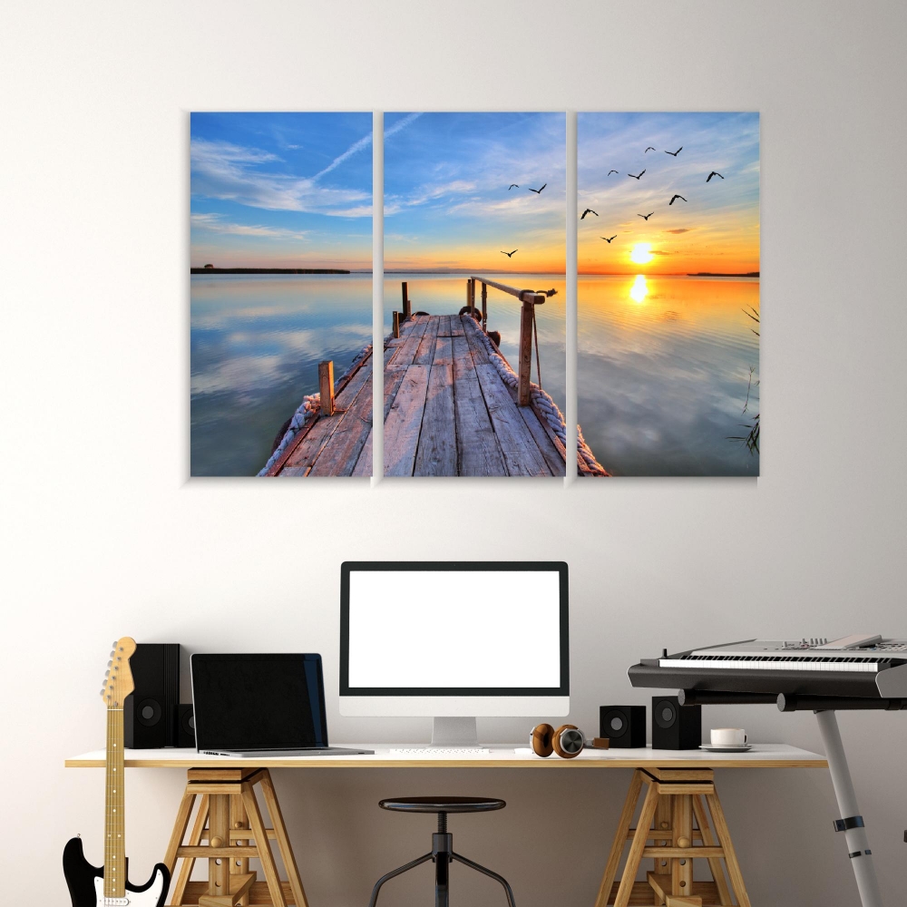 Картина на холсте Модульные Модульная картина Flock Of Birds Over The Lake 3 картины 70х140 см.
Картина на холсте Модульные Модульная картина Flock Of Birds Over The Lake 3 картины 70х140 см.