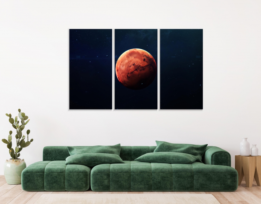 Картина на холсте Модульные Модульная картина Mars The Red Planet 3 картины 70х140 см.
Картина на холсте Модульные Модульная картина Mars The Red Planet 3 картины 70х140 см.