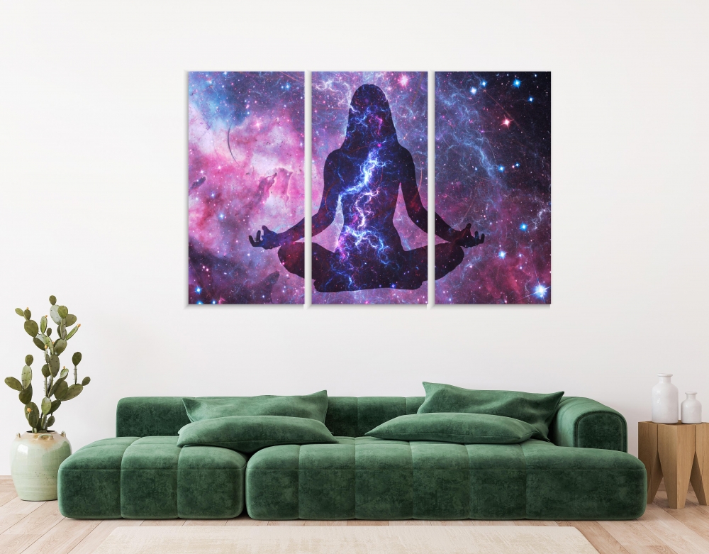 Картина на холсте Модульные Модульная картина Meditation In The Universe 3 картины 70х140 см.
Картина на холсте Модульные Модульная картина Meditation In The Universe 3 картины 70х140 см.
