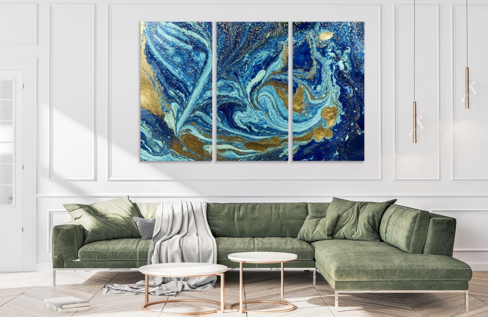 Картина на холсте Модульные Модульная картина Blue And Golden Background 3 картины 25х50 см.
Картина на холсте Модульные Модульная картина Blue And Golden Background 3 картины 25х50 см.