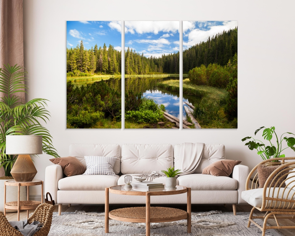 Картина на холсте Модульные Модульная картина Beautiful Mountain Lake 3 картины 70х140 см.
Картина на холсте Модульные Модульная картина Beautiful Mountain Lake 3 картины 70х140 см.