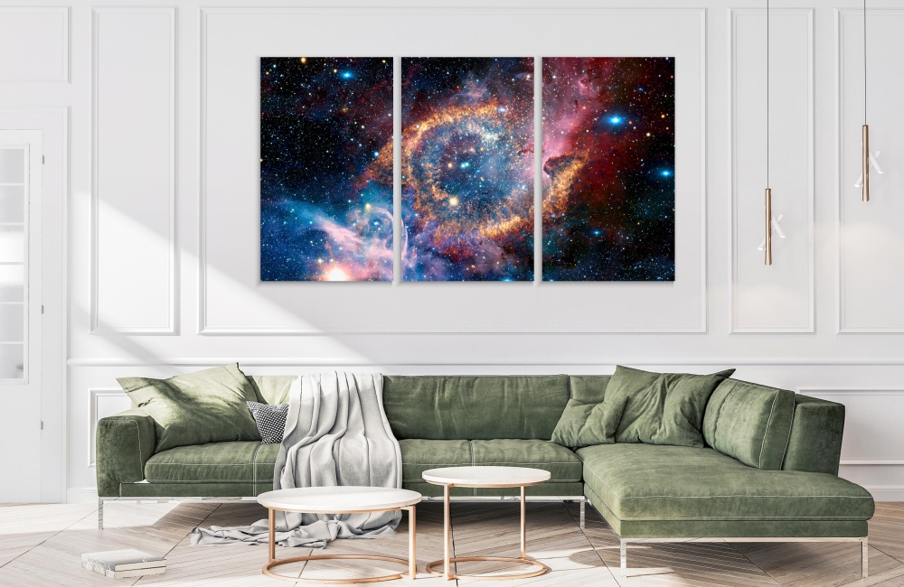 Картина на холсте Модульные Модульная картина Spiral Nebula 3 картины 60х120 см.
Картина на холсте Модульные Модульная картина Spiral Nebula 3 картины 60х120 см.