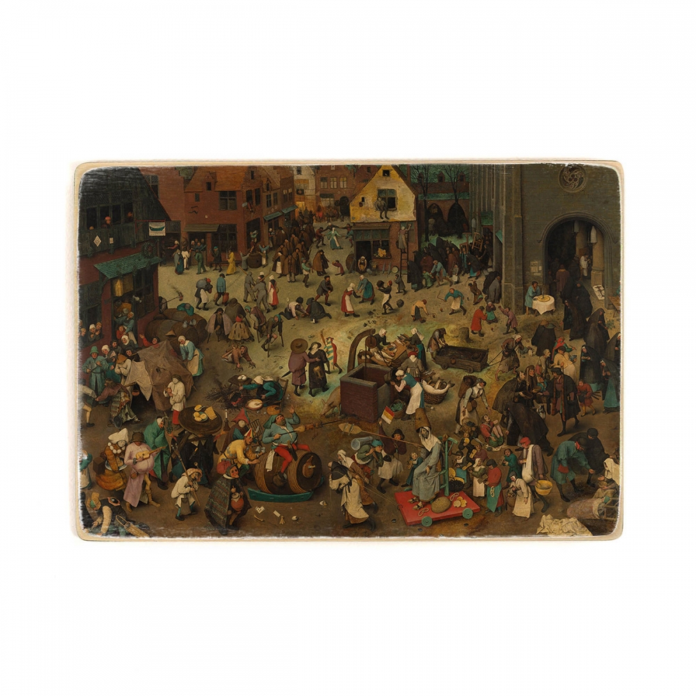Деревянный постер Искусство Pieter Bruegel the Elder - The Fight Between Carnival and Lent А1
Деревянный постер Искусство Pieter Bruegel the Elder - The Fight Between Carnival and Lent А1