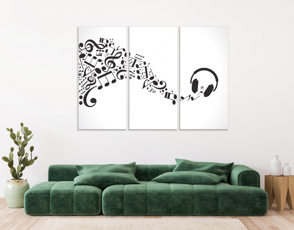 Картина на холсте Модульные Модульная картина Headphones And Musical Notes 3 картины 25х50 см.
Картина на холсте Модульные Модульная картина Headphones And Musical Notes 3 картины 25х50 см.