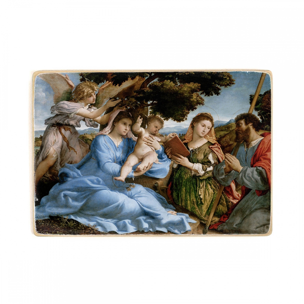 Деревянный постер Искусство Lorenzo Lotto - The Sleeping Child Jesus with the Madonna, St. Joseph and St. Catherine of Alexandria (c. 1533) А1
Деревянный постер Искусство Lorenzo Lotto - The Sleeping Child Jesus with the Madonna, St. Joseph and St. Catherine of Alexandria (c. 1533) А1