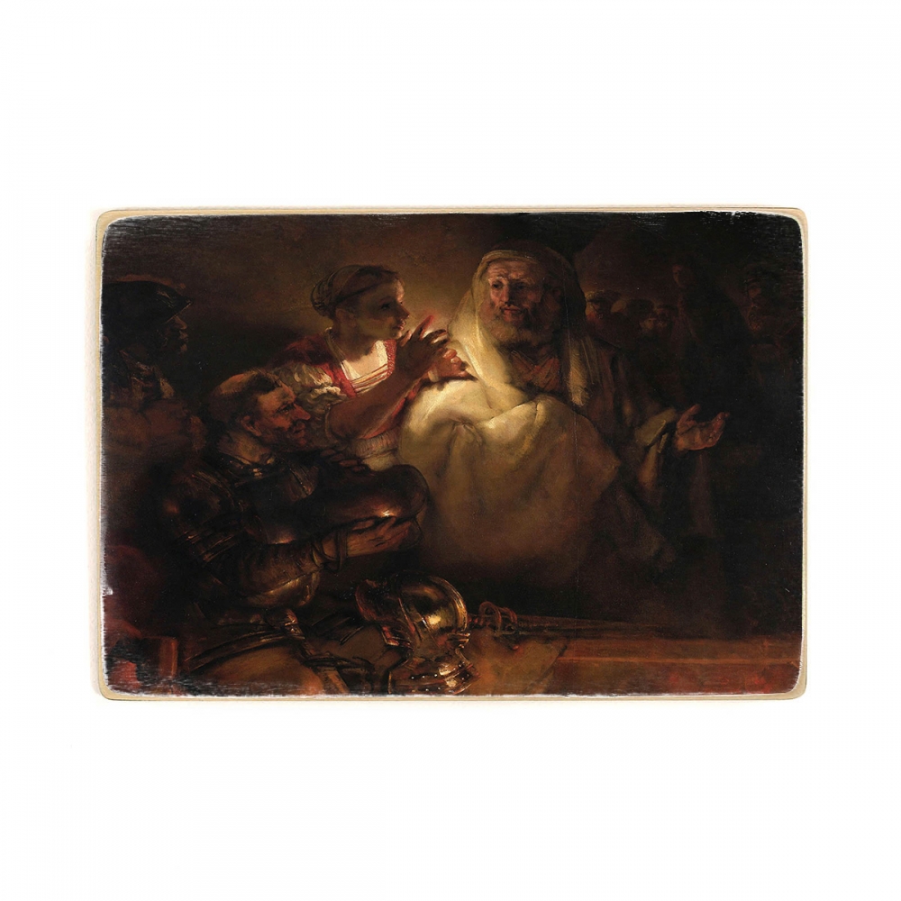 Деревянный постер Искусство The Denial of St Peter - Rembrandt van Rijn (1660) А2
Деревянный постер Искусство The Denial of St Peter - Rembrandt van Rijn (1660) А2