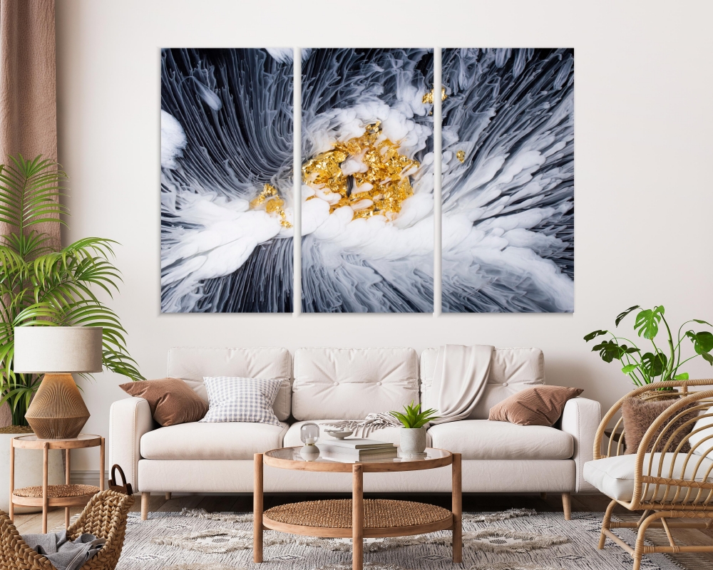 Картина на холсте Модульные Модульная картина Epoxy Resin And Gold Leaf 3 картины 30х60 см.
Картина на холсте Модульные Модульная картина Epoxy Resin And Gold Leaf 3 картины 30х60 см.