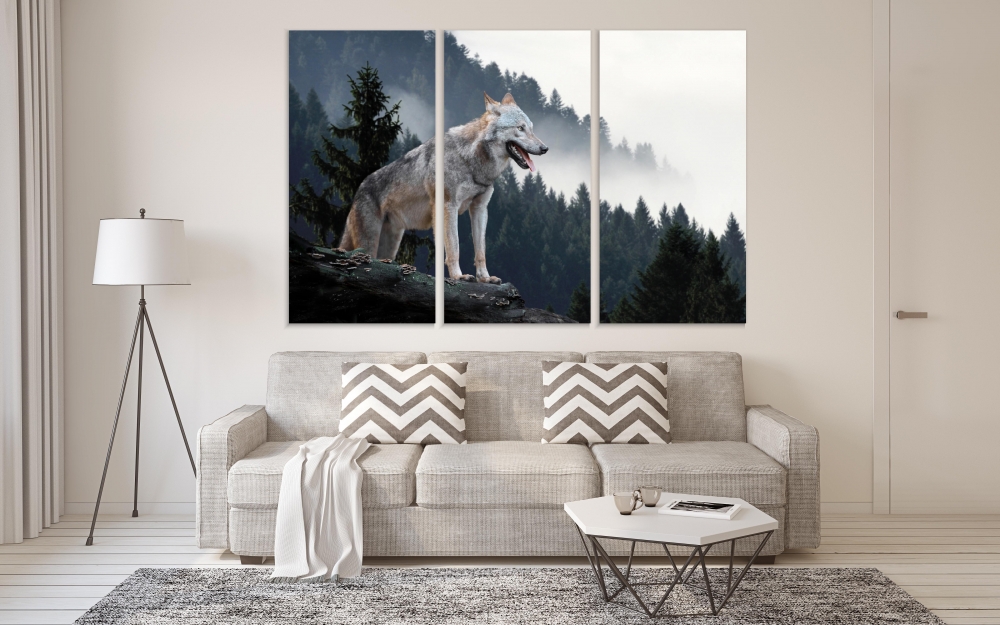 Картина на холсте Модульные Модульная картина Wolf On The Hunt 3 картины 30х60 см.
Картина на холсте Модульные Модульная картина Wolf On The Hunt 3 картины 30х60 см.