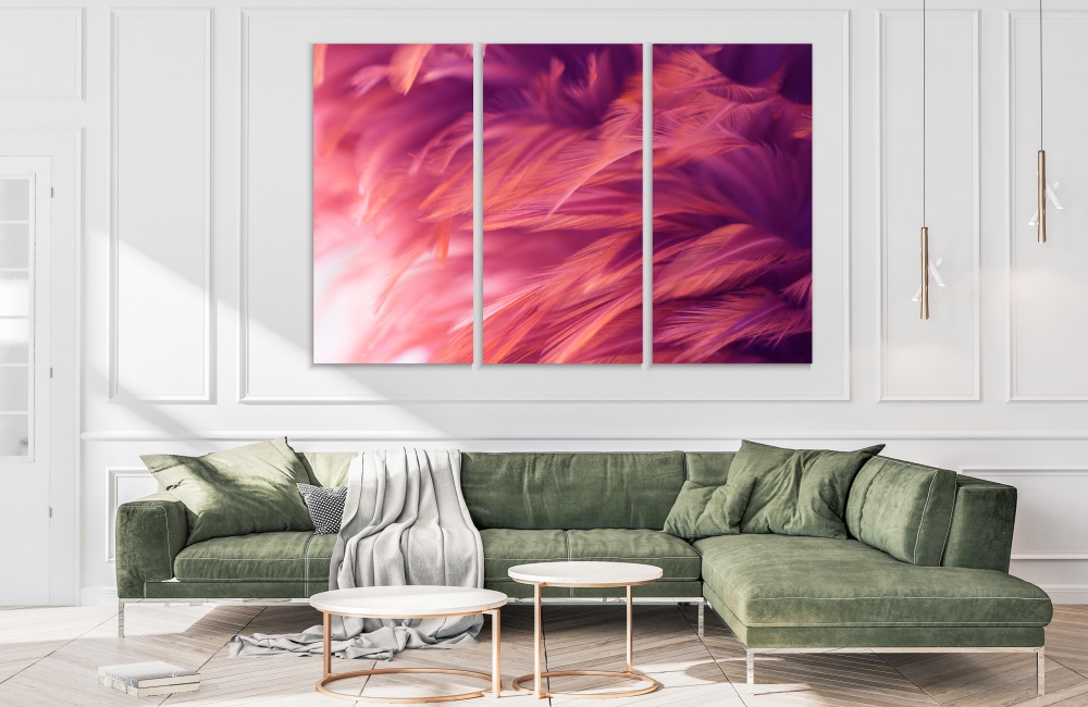 Картина на холсте Модульные Модульная картина Coral Pink Feathers 3 картины 45х90 см.
Картина на холсте Модульные Модульная картина Coral Pink Feathers 3 картины 45х90 см.