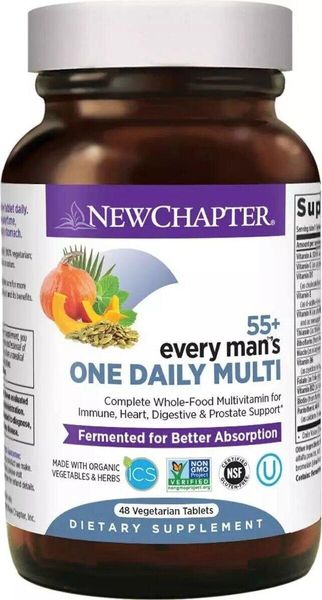 Витамины для мужчин 55+ Every Man's One Day Multi New Chapter 48 таблеток (NCR046)
Витамины для мужчин 55+ Every Man's One Day Multi New Chapter 48 таблеток (NCR046)