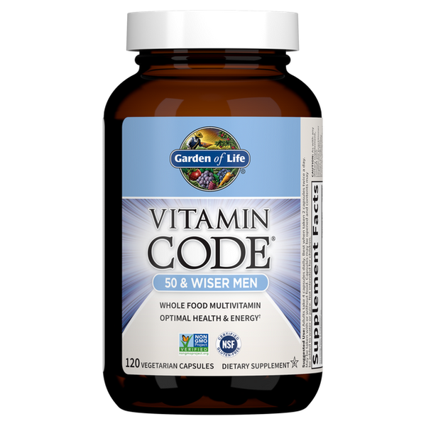 Витамины для мужчин 50+ Vitamin Code 50 & Wiser Men Garden of Life 120 капсул (GOL004)
Витамины для мужчин 50+ Vitamin Code 50 & Wiser Men Garden of Life 120 капсул (GOL004)