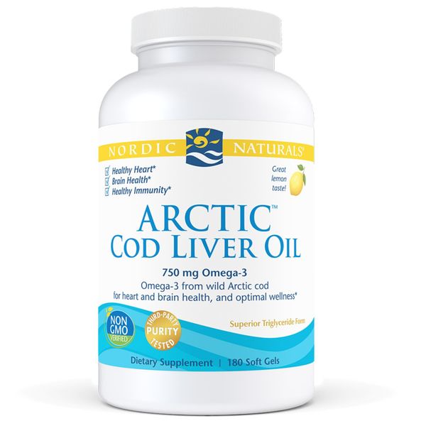 Рыбий жир из печени трески Arctic Cod Liver Oil Nordic Naturals лимон 180 капсул (NN076)
Рыбий жир из печени трески Arctic Cod Liver Oil Nordic Naturals лимон 180 капсул (NN076)