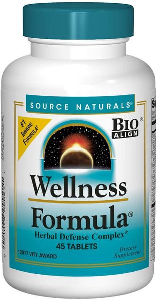 Растительный иммунный комплекс Wellness Formula Source Naturals 45 капсул (SNS170)
Растительный иммунный комплекс Wellness Formula Source Naturals 45 капсул (SNS170)