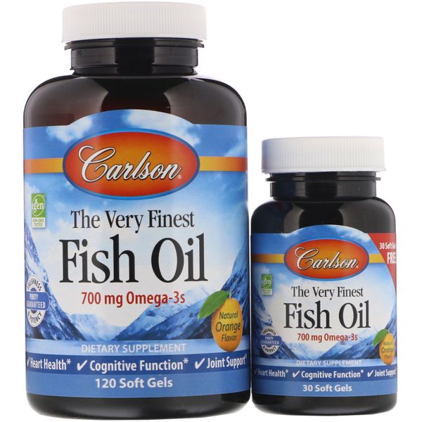 Рыбий жир The Very Finest Fish Oil Carlson Labs апельсин 120+30 капсул (CAR086)
Рыбий жир The Very Finest Fish Oil Carlson Labs апельсин 120+30 капсул (CAR086)