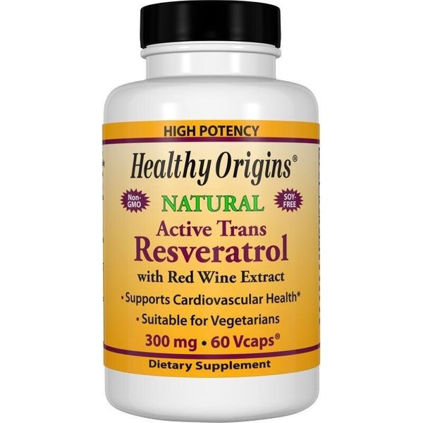 Ресвератрол Resveratrol Healthy Origins с экстрактом красного вина 300 мг 60 капсул (HO105)
Ресвератрол Resveratrol Healthy Origins с экстрактом красного вина 300 мг 60 капсул (HO105)