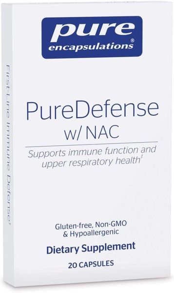 Поддержка иммунитета и здоровья дыхательных путей PureDefense with NAC Pure Encapsulations 20 капсул (PE212)
Поддержка иммунитета и здоровья дыхательных путей PureDefense with NAC Pure Encapsulations 20 капсул (PE212)