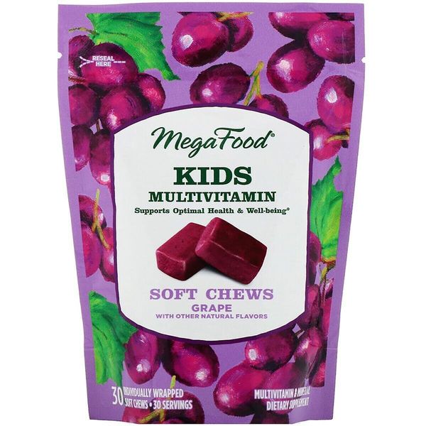 Витамины для детей Kid's One Daily Multi MegaFood виноград 30 жевательных конфет (MF009)
Витамины для детей Kid's One Daily Multi MegaFood виноград 30 жевательных конфет (MF009)